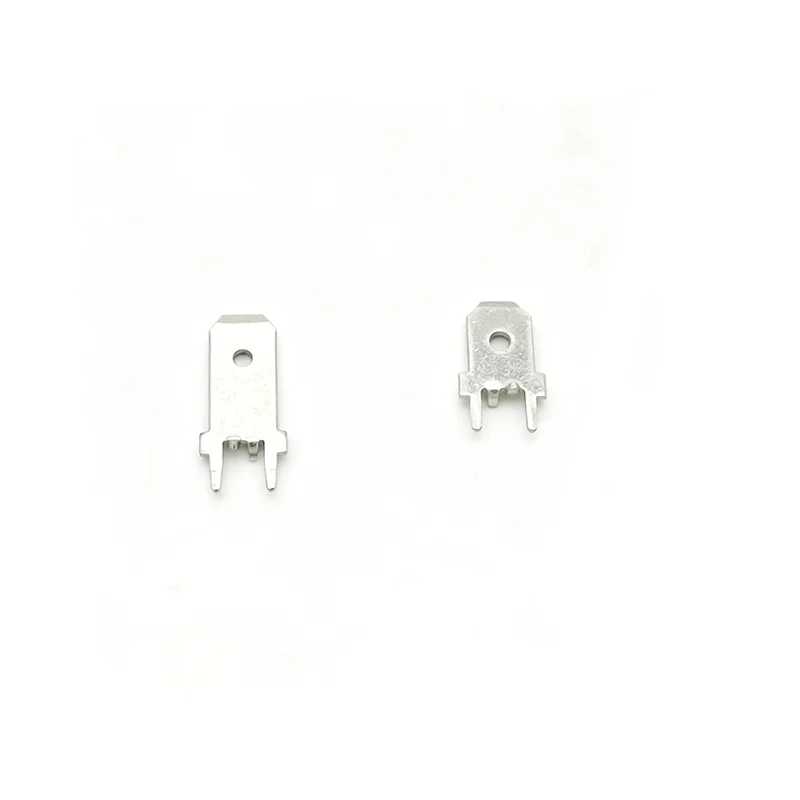 100Pcs 6.3mm Soldering Lug Straight Insert Circuit Board Positioning Inserts 0.8mm Thickness PCB Wiring Welding Sheet