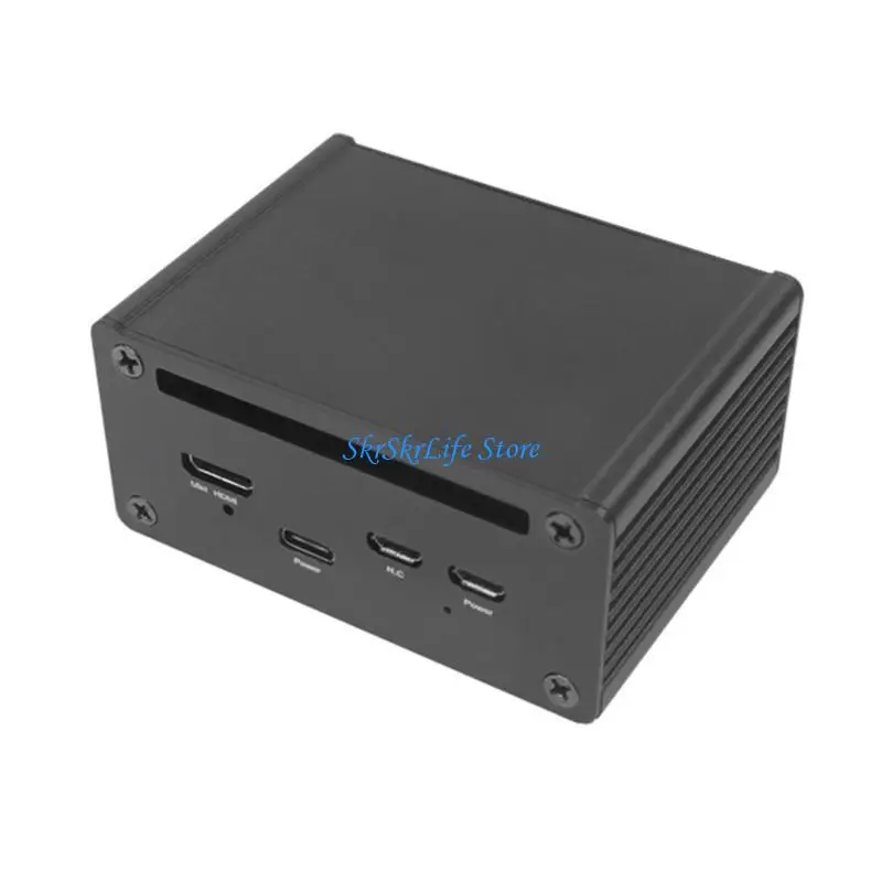 

E65E Mini PC USB HUB Ethernet Extension Board Aluminum Enclosure for RaspberryPiZW
