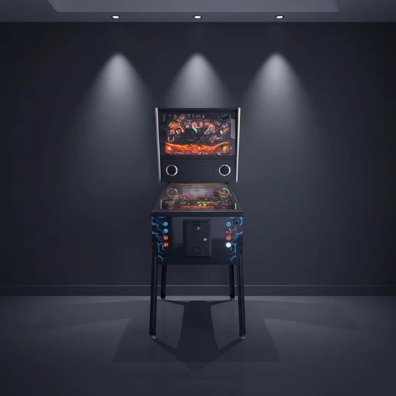 32 43 Inch 4K Virtual Pinball Machine 800+ Games Coin Operated 3D Video Games English Language Metal Plastic Customized
