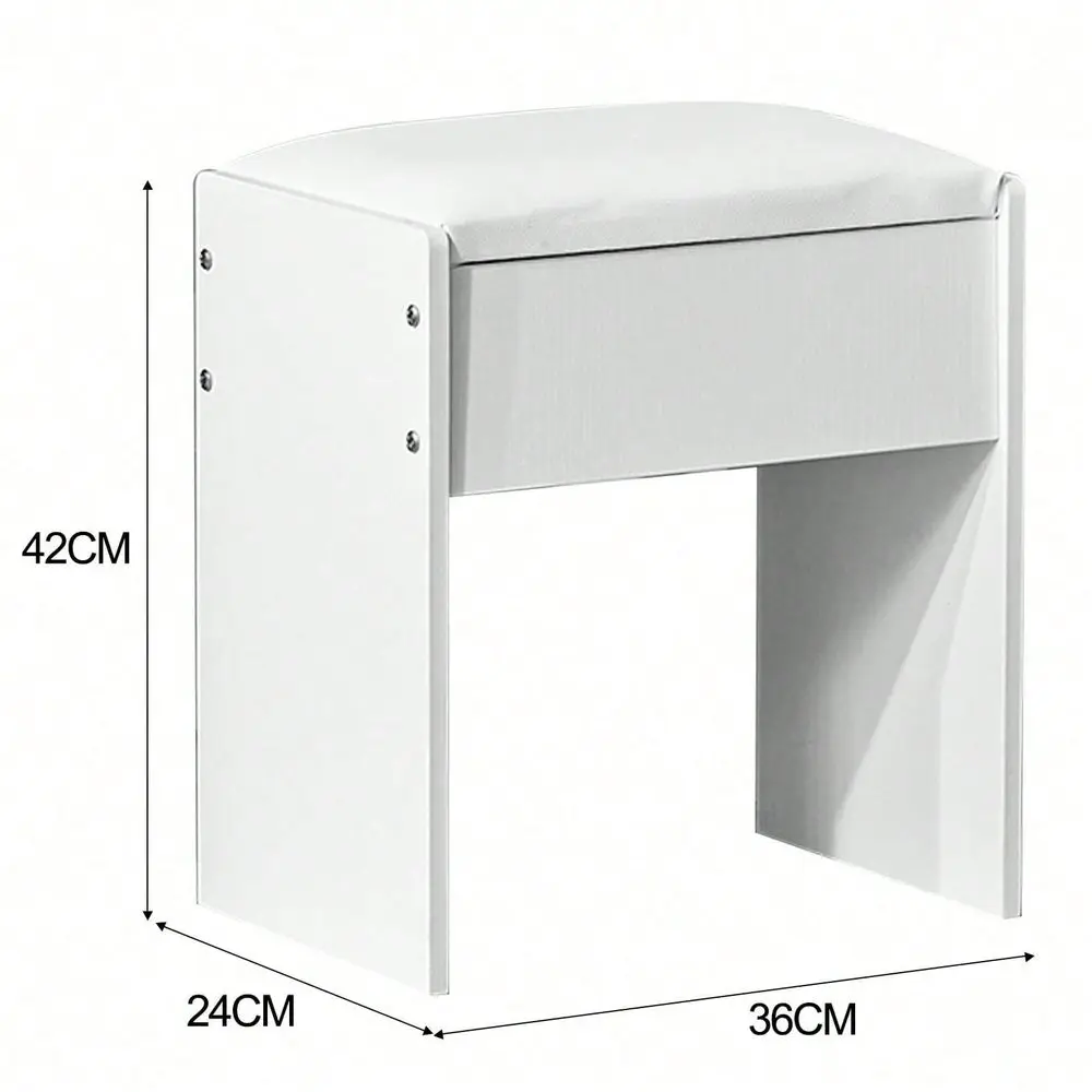

Vanity Stool, Elegant And Functional Makeup Chair, Soft Padded Seat For Dressing Table, Compact Design Fits Bedroom Or Bathroom