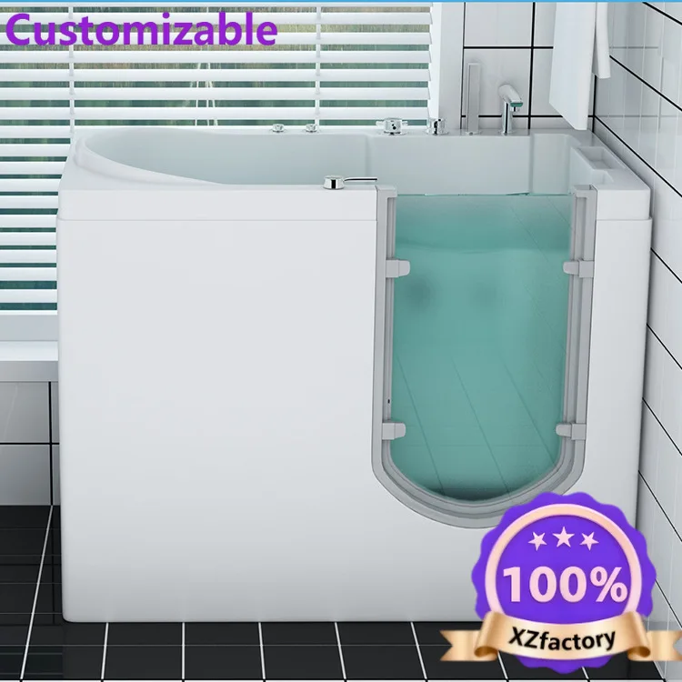 Factory Direct 2026 The elderly bathtub Walk-in side door bathtub Seated barrier-free bath Jacuzzi Wellness elderly products