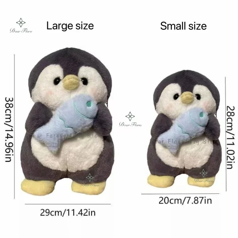 Mochila de pingüino de felpa para mujer, bolso de hombro divertido de dibujos animados, a la moda, personalizado, Kawaii, Animal