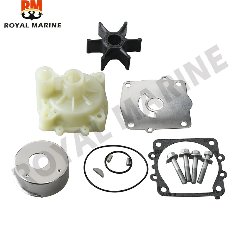 6E5-W0078 Water Pump Impeller Repair Kit With Housing For Yamaha Outboard 2-Stroke 115HP 130HP 6E5-W0078-A1 6E5-W0078-01-00