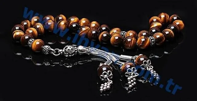 IQRAH Tiger Eye Stone Rosary (925 carat Silver)