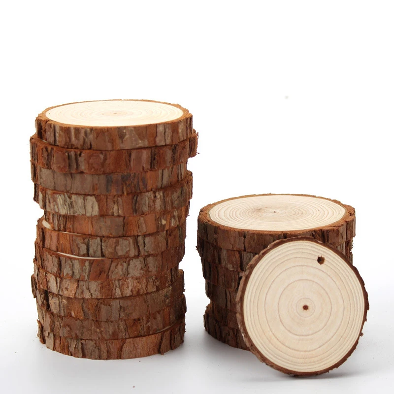Natürliche runde Holzscheibe, Tassenunterlage, Untersetzer, Tee, Kaffeetasse, Getränkehalter für DIY-Geschirr, langlebige Küche, Heimdekoration