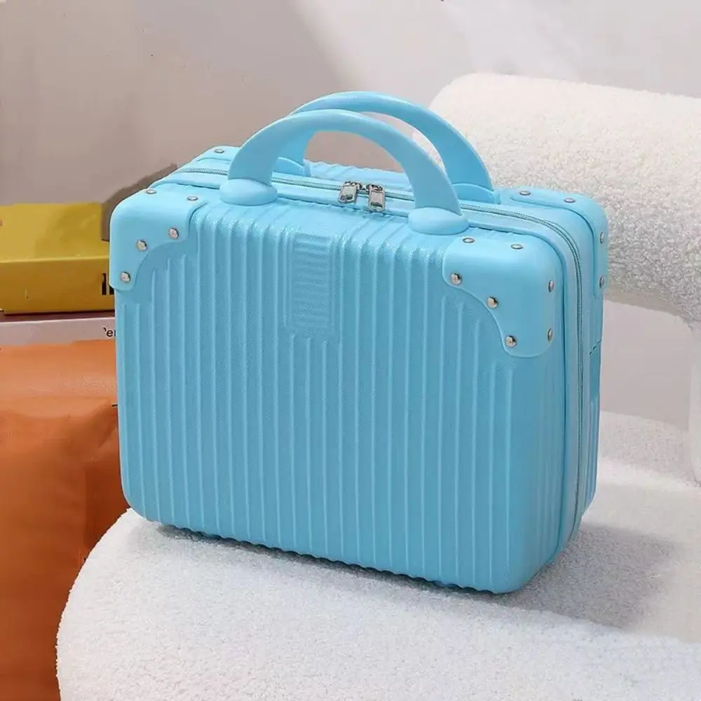 14 inch Mini Travel Suitcase Cosmetic Box Hand Luggage Organizer Makeup Case Small Password Box Boarding Case