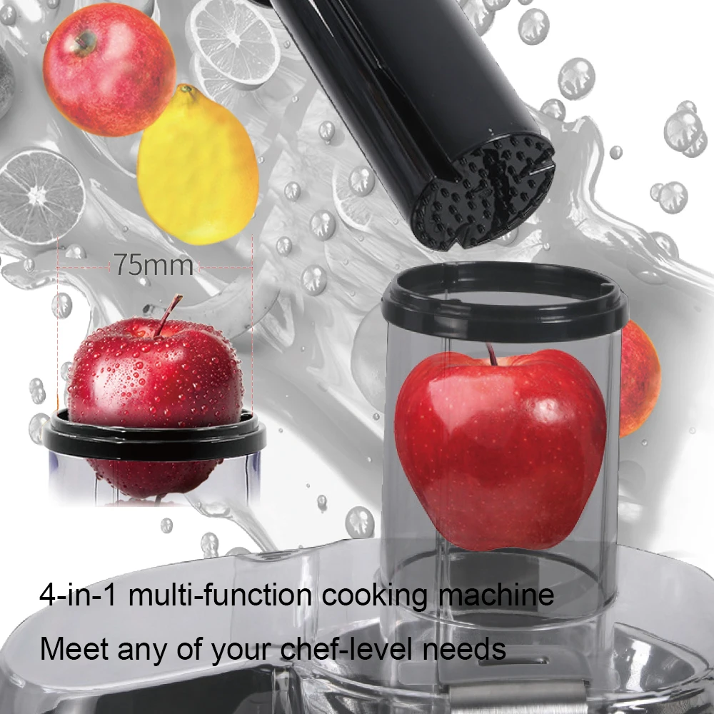 Multifunction 4 in 1 Big Mouth Carrot Vegetable Juicer Blender Slow Fresh Commercial Fruit Juicer Machine Juicer Extractor