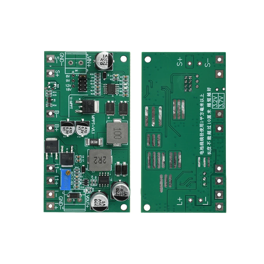 MPPT Solar Charge Controller Module 12V 12A With LED Indicator For Ternary Lithium Iron Phosphate Battery Protection
