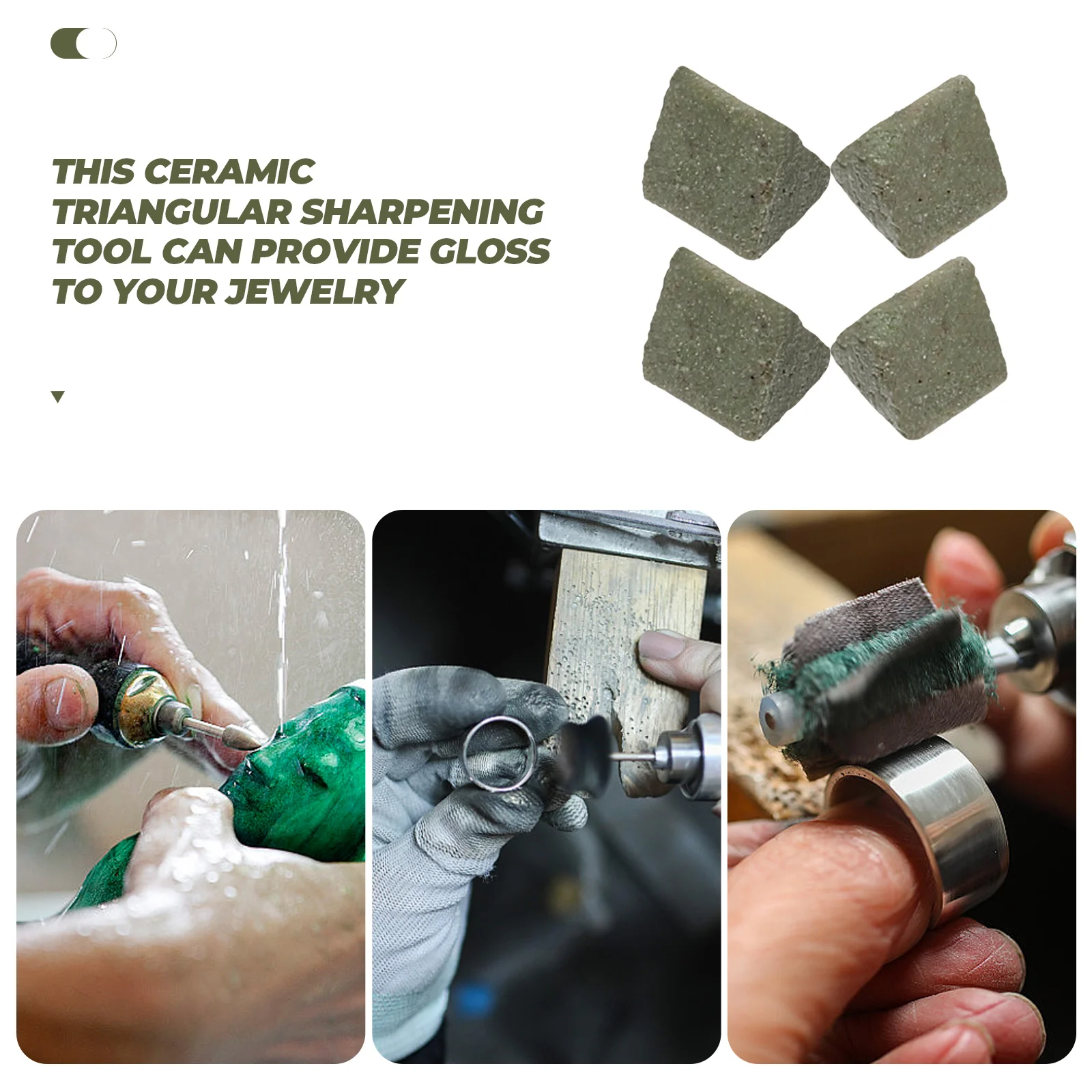 

Triangle Abrasive Buffing Polishing Machine Ceramic Tumbling Jewelry Porcelain Craft Supplies Polishing Machine Abrasive