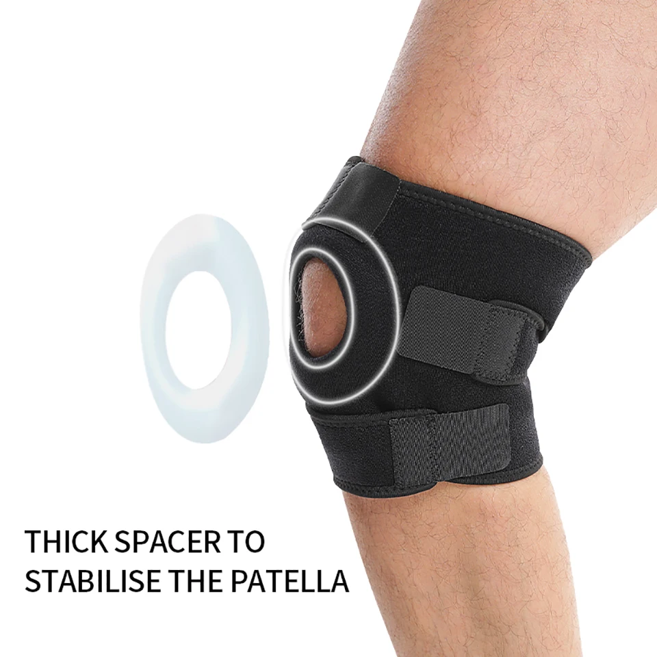 1Pcs Adjustable Knee Pads Protect The Meniscus EVA Shock-absorbing Gasket Fix The Patella Reduce Joint Wear Tear Knee Support