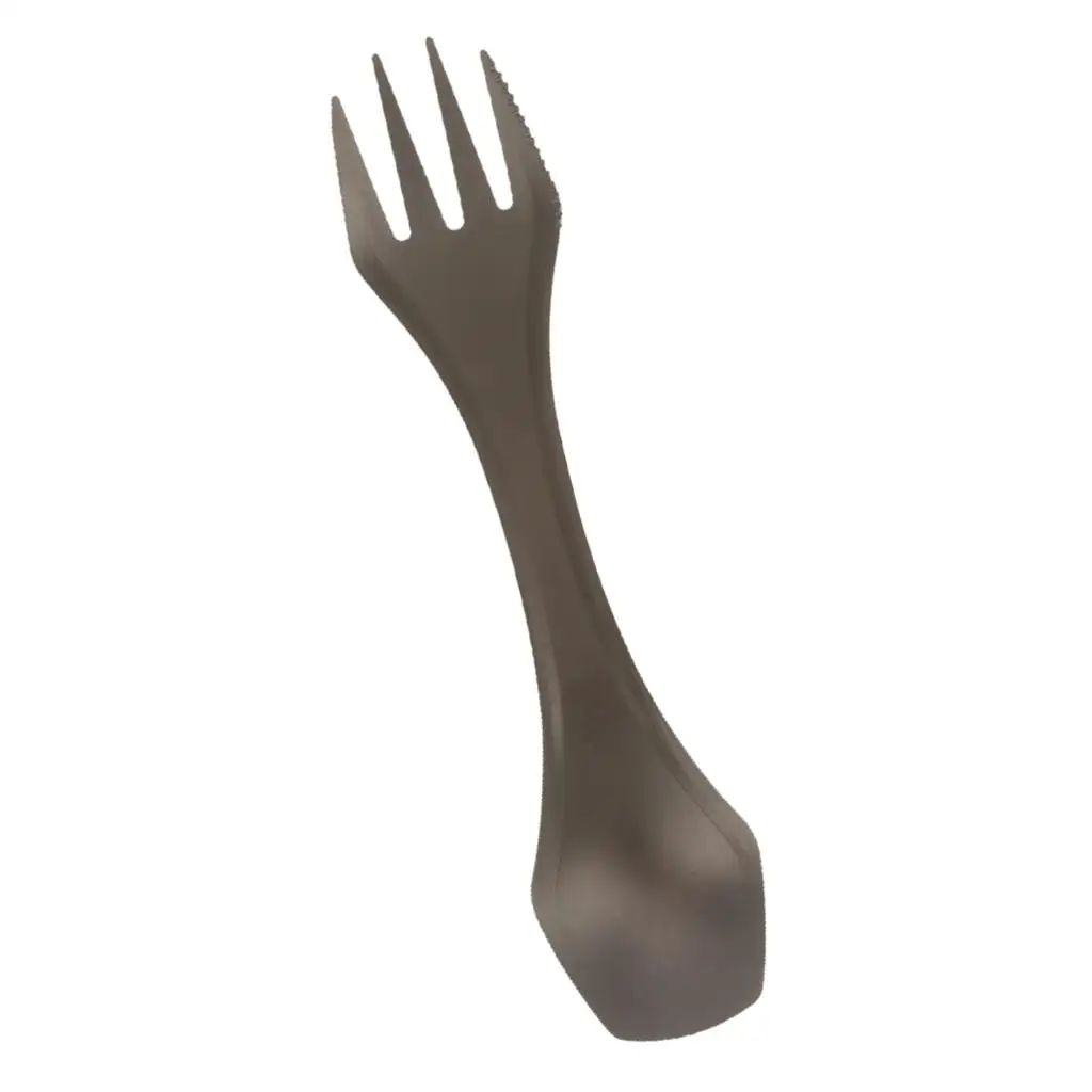 

Camping hiking picnic trip in 3 in 1 portable titanium spoke