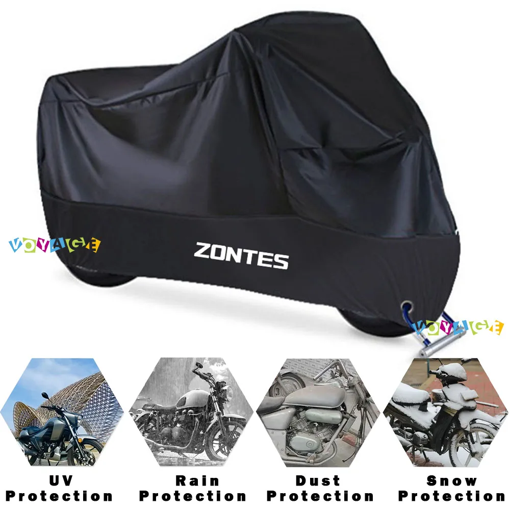 For Zontes 150 250 350 D VX S T M R 703F Waterproof Outdoor Scooter UV Protector Dust Rain Cover Motorcycle Accessories