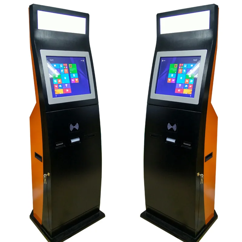 19inch Self Service Kiosk Android/Windows System Touch Screen Coin Cash Payment SDK Function 1 Year Warranty NFC Enabled