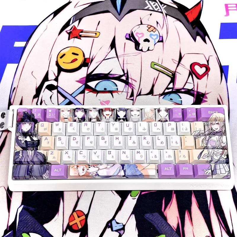 My Dress Up Darling Marin Kitagawa Anime Keycap Mechanical Keyboard PBT Custom Cute Keycap PC Gaming Keyboard Accessories Gift