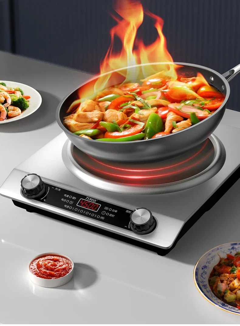 220V Malata Concave Induction Cooker 4500W High Power Fast Heating for Home Use AE
