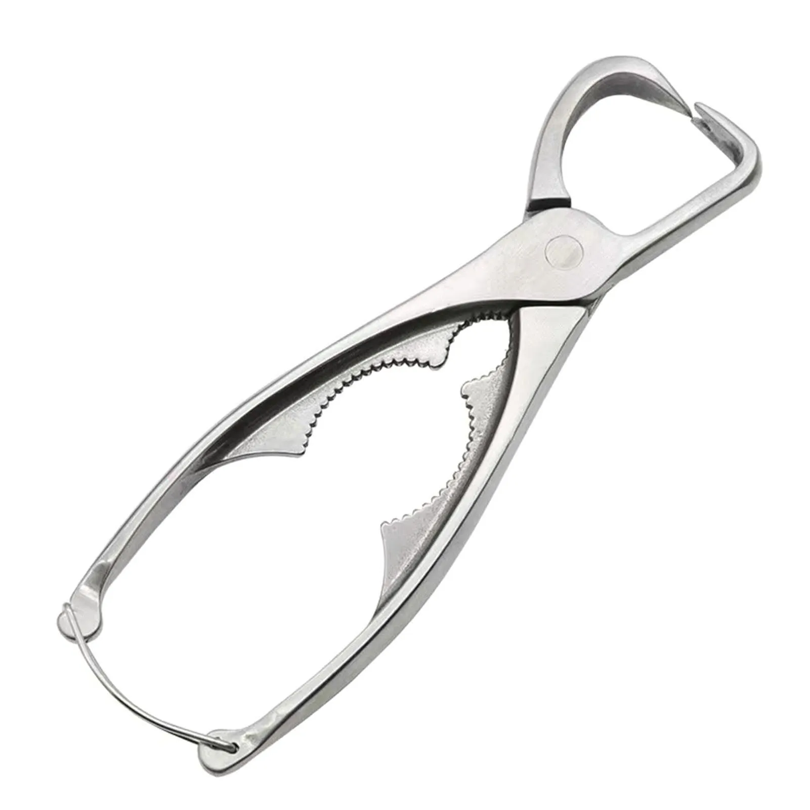 Stainless Steel Tea Pliers Large Opening Manual Puer Tea Needle Clamp Suitable for Tea Ceremony Enthusiast