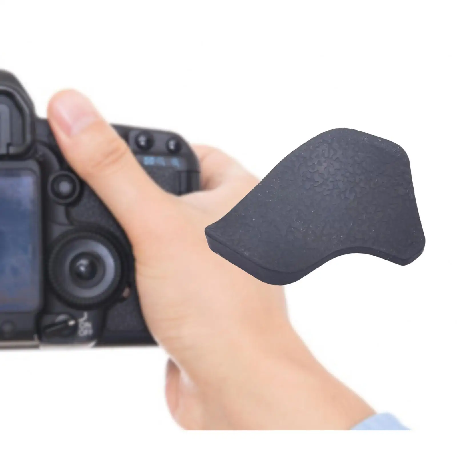 Rear Thumb Rubber Back Cover Grip Rubber Easy Installation Black for D5300