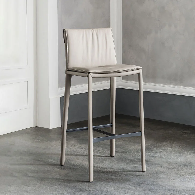 

Relaxing High Bar Stools Kitchen Designer Aesthetic Vanity Bar Chairs Leather Office Nordic Sillas Para Comedor Home Furniture