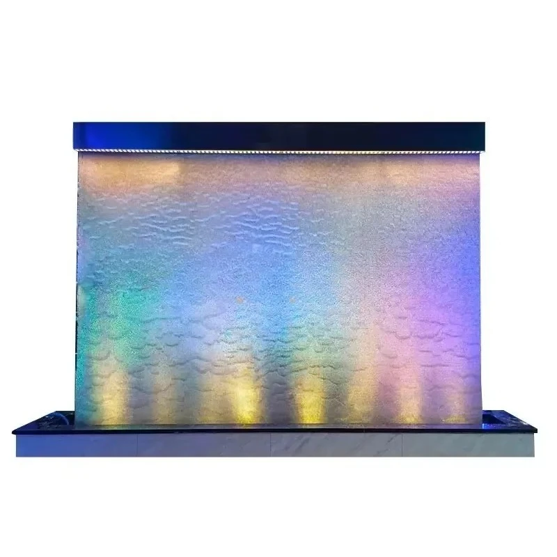 Custom Indoor  Water Curtain  Wall with Stainless Steel Mesh Durable Waterfall Effect Made Of  High Quality Stainless Steel Wire