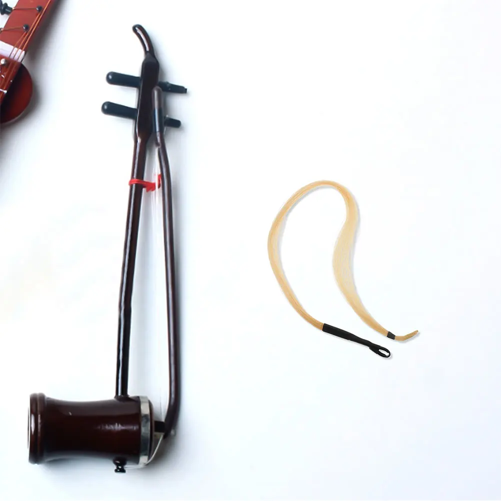 2set Erhu Bow Hair Replacement 80Cm Natural Horsetail For Chinese Musical Instrument Parts Sturdy Elasticity Teaching Tool