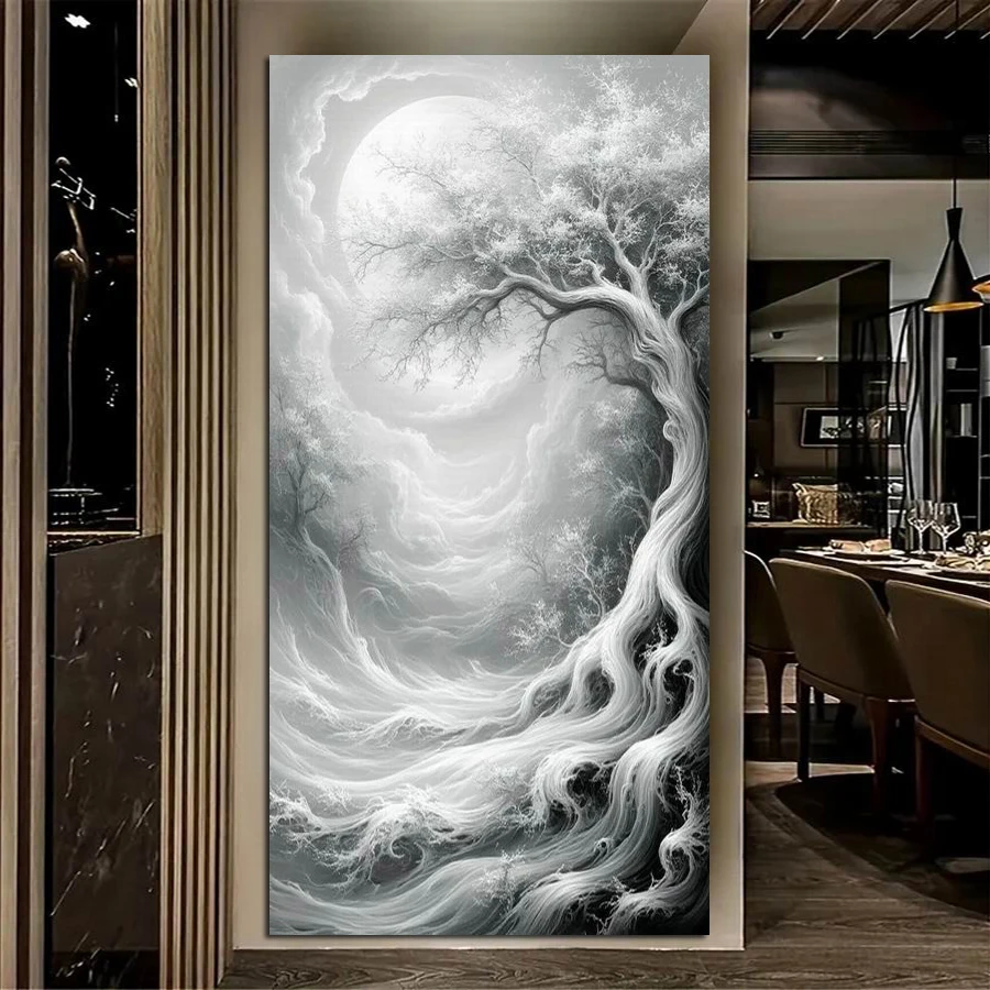 

Fullcang Tree of Life Large Size Diy Diamond Painting Kits Romantic Scenery Full Square Round Drill Mosaic Embroidery Picture