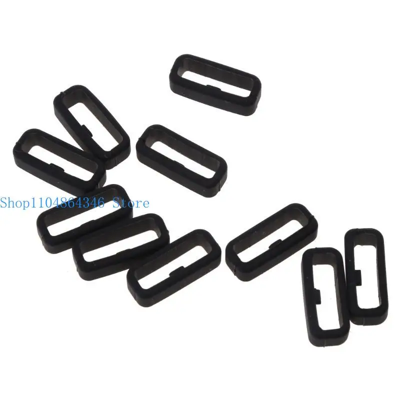 652F 10x Fixed Ring for Garmin-Venu 2S Band Silica Gel Fixing Buckle Watch Band Ring