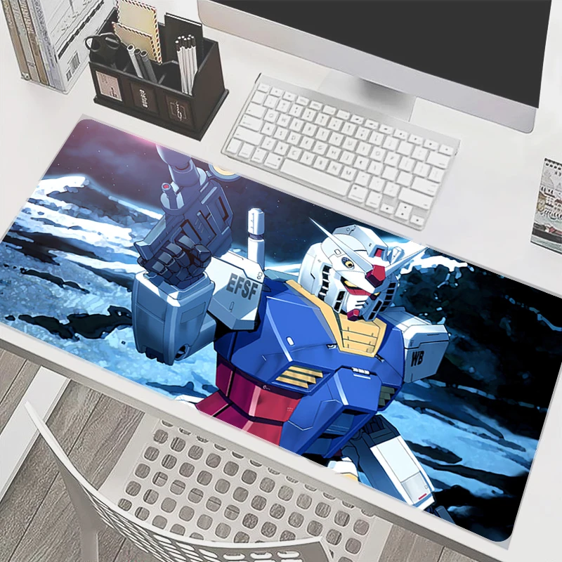 Alfombrilla de ratón de 90x40cm, Mechanical Warrior RX-78-2 G-gundam, alfombrilla grande para ratón de ordenador, alfombrilla para teclado, alfombrilla para mesa