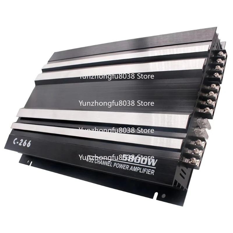 Professional Automotive Amplifier 12v 5800W Class AB Total Sound Power Amplifier 4-Channel Automotive Audio Amplifier