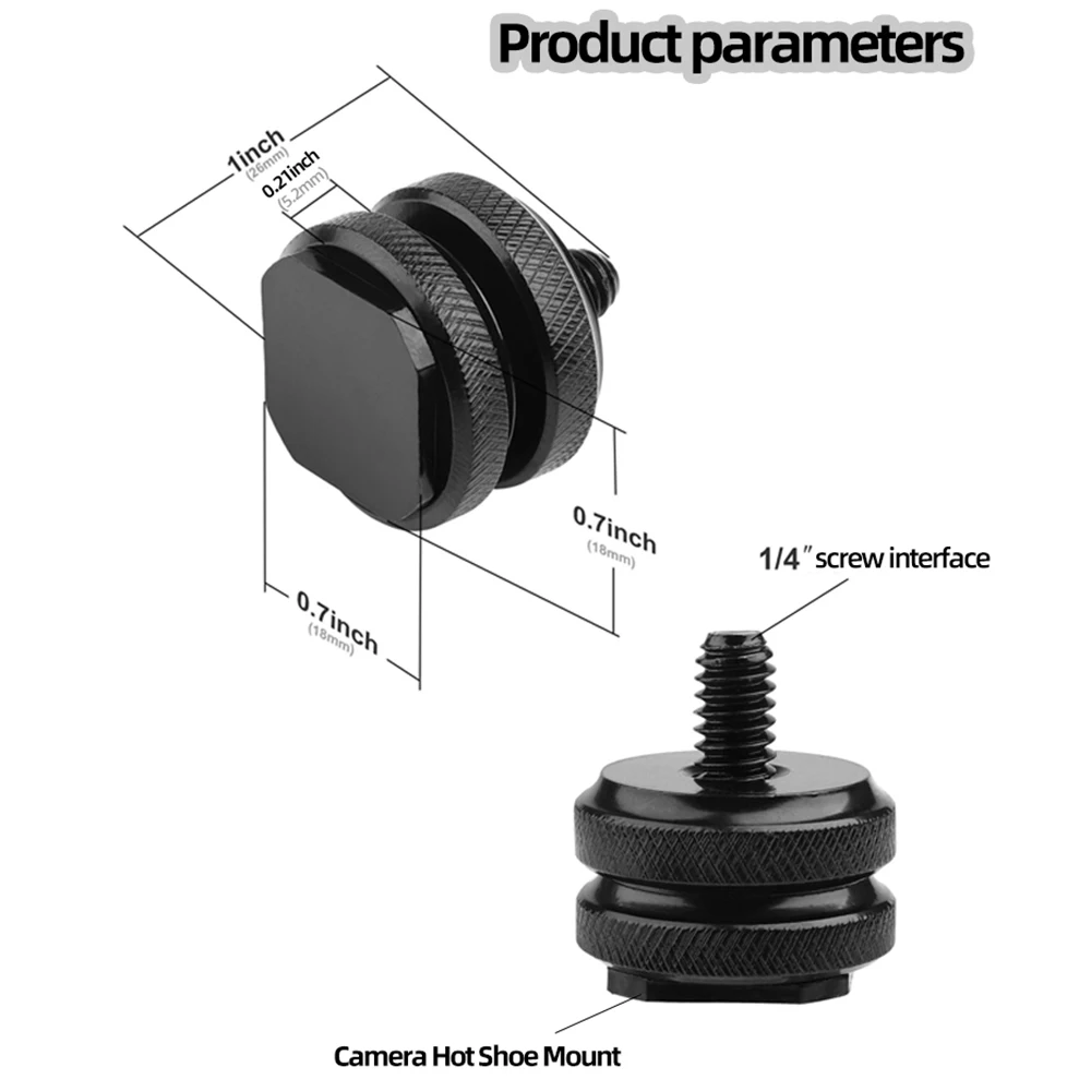 Camera Hot Shoe Mount to 1/4