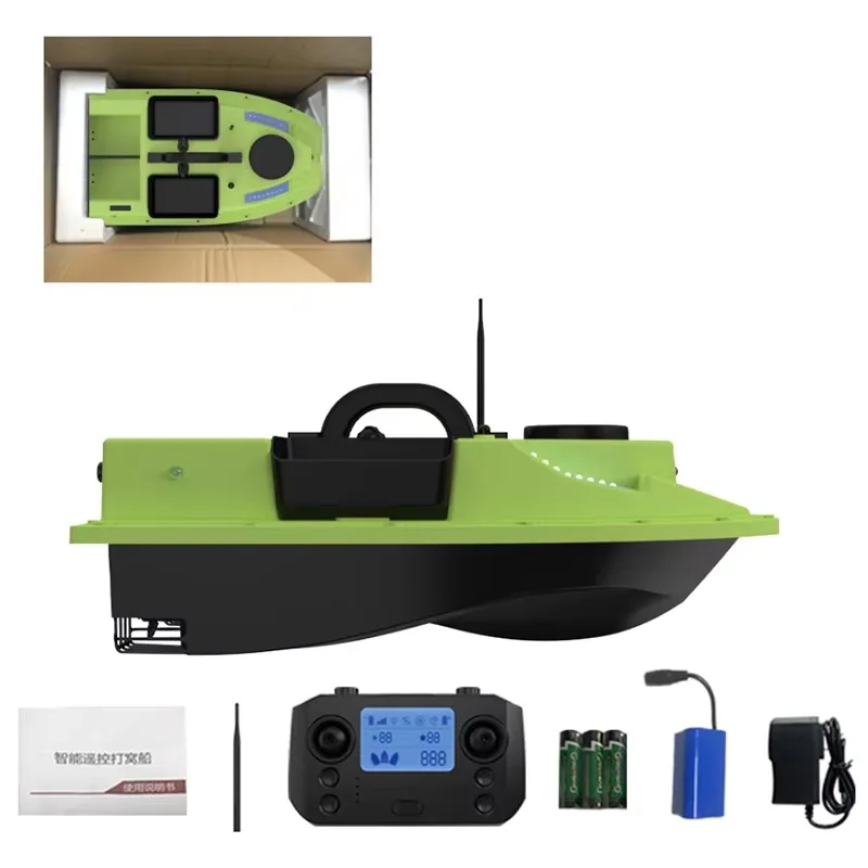 

Dual Motor Fishing Remote Control Bait Boat with GPS Remote Control Bait Boat 2KG Lithium Battery