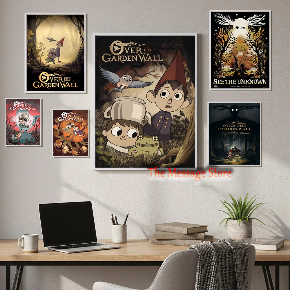Over The Garden Cartoon Tv Kids Nursery Wall Art Over The Garden TV Show Covers Poster Canvas Painting Wall Pictures Home Decor