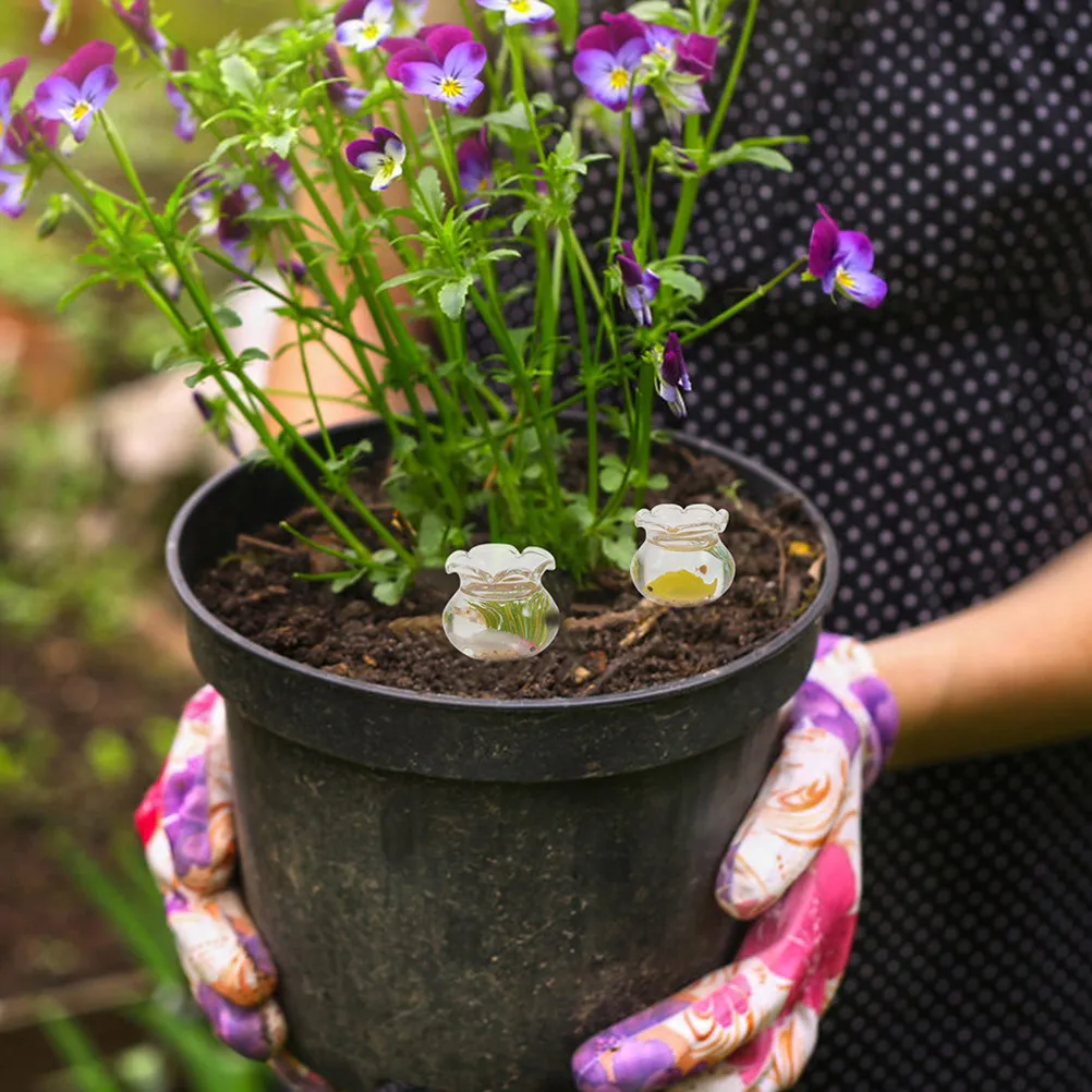 

4Pcs Miniature Fish Bowl Realistic Goldfish Tank Tiny Decorations 1:12 Mini Accessories Home Decor Table Centerpieces