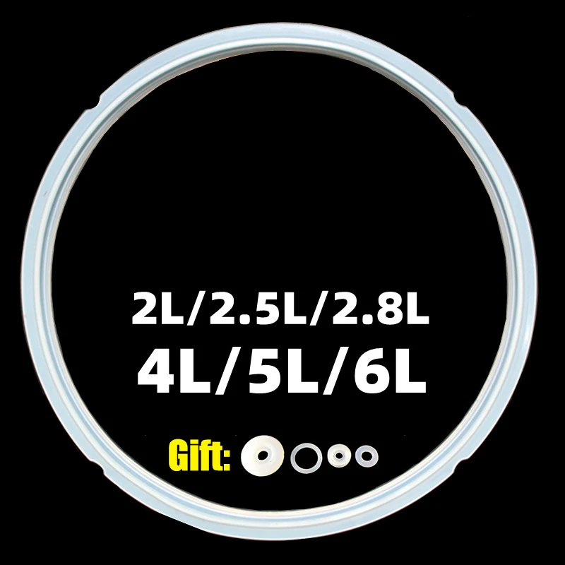 

18/20/22/24cm Silicone Rubber Gasket Cooker Lid Sealing Ring Electric Pressure Cooker Replacement for 2-6L Cooker Gaskets