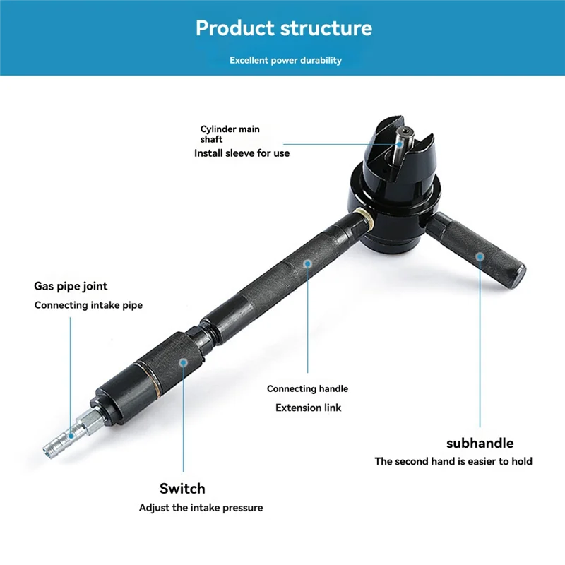 

A21Q -Anti-Skid Chiseling Machine Pneumatic Hammer Impact Air Hammer Strong Scabbler Handheld Air Concrete Wall Stone Surface