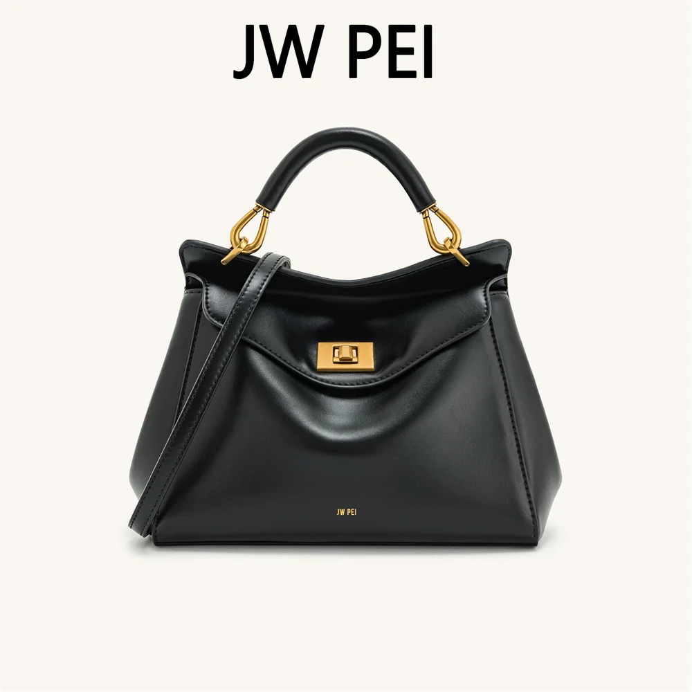 JW PEI Handbag Female 2024 New Lucia Lock Buckle Shoulder Crossbody Bag Senior Sense of Light Luxury Bag Waist Bag