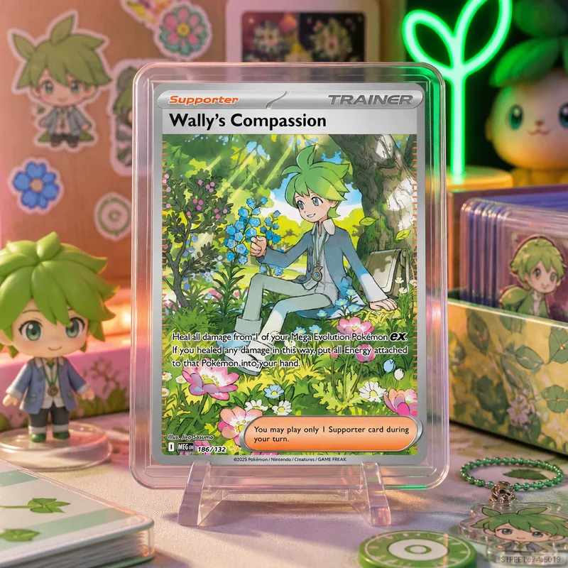 Wally's Compassion 186/132 en DIY Collection de cartes auto-conçues, jeu de cartes classique, cartes d'anime, cadeau, jouet, lot de 5 ou 10 pièces