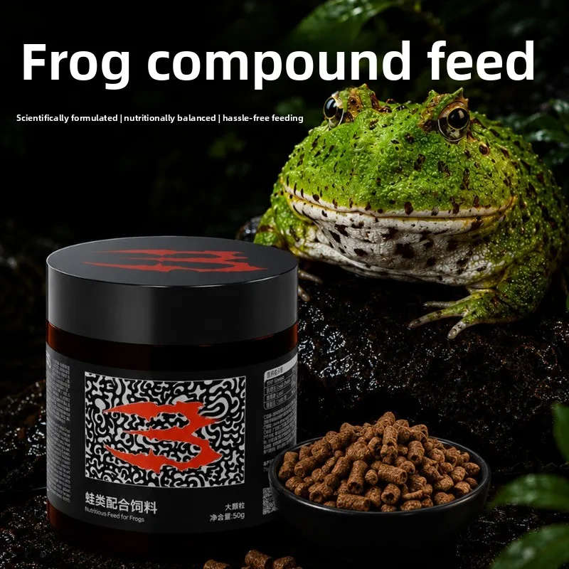 Horned Frog Food Granules Reptile Nutrition Pellets Daily Natural Balanced Vitamins Calcium Small Large Protein Feed Premium Pet