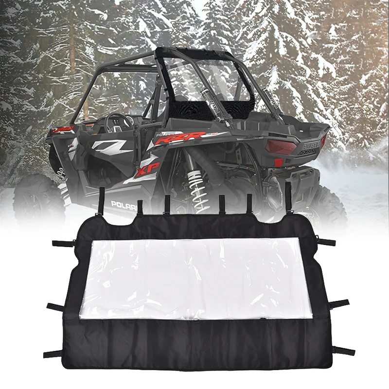 

Заднее лобовое стекло UTV, мягкая задняя пылезащитная панель для RZR XP 1000 и TURBO (2014-2023) стоп-ветер, дождь и мусор