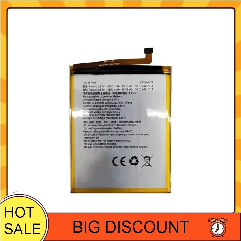 5100mAh High Performance Battery for Hisense LPN387495 Smartphones