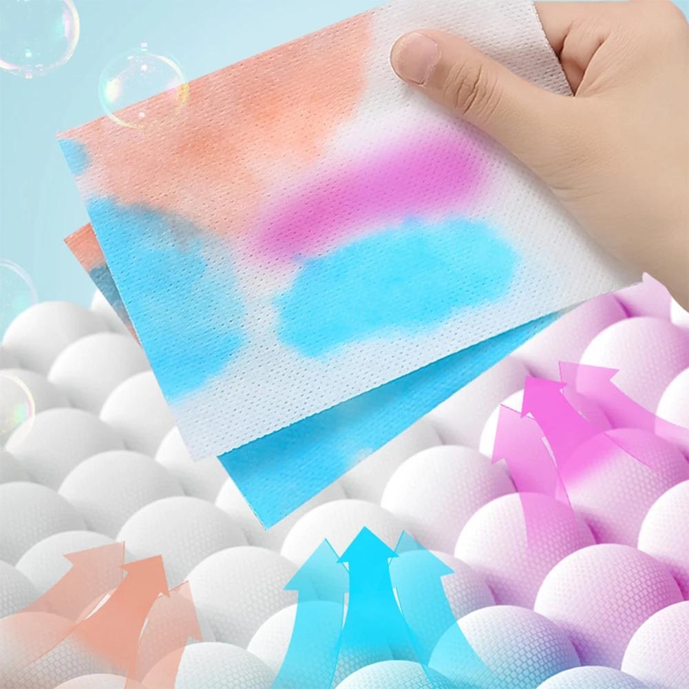 Folha de Coleção de Cores, Tingimento, Papel Absorção de Cor, Máquina de Lavar Rapidamente Absorvente, Color Run Remove, 50 Pcs