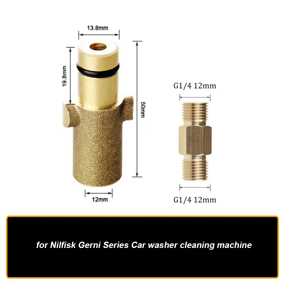 Adattatore per idropulitrice ad alta pressione per connessione serie Nilfisk Gerni per lancia schiuma da neve generatore di schiuma pistola rondella per auto