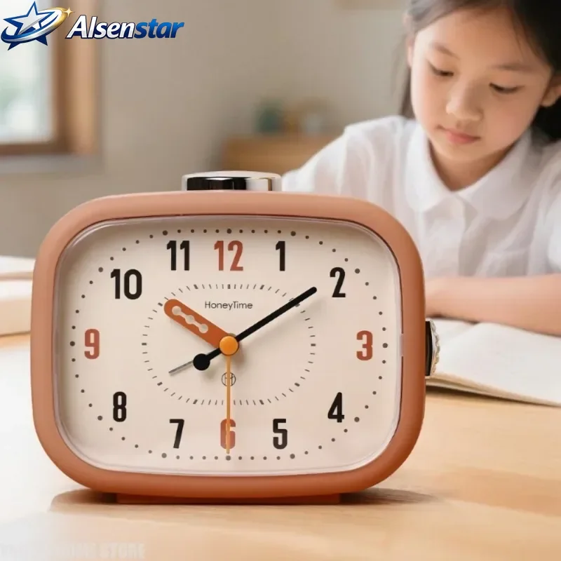 

Simple music alarm clock children students self-discipline learning silent loud alarm wake up mute go time Home Decor Clocks
