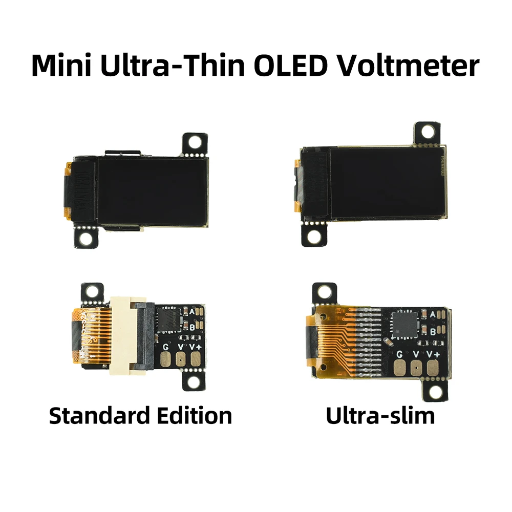 DC 0-30V Smallest Digital Voltage Meter with 0.5 Inch OLED Display Ultra Thin High Precision Voltmeter 5Hz/10Hz Adjustable image 4