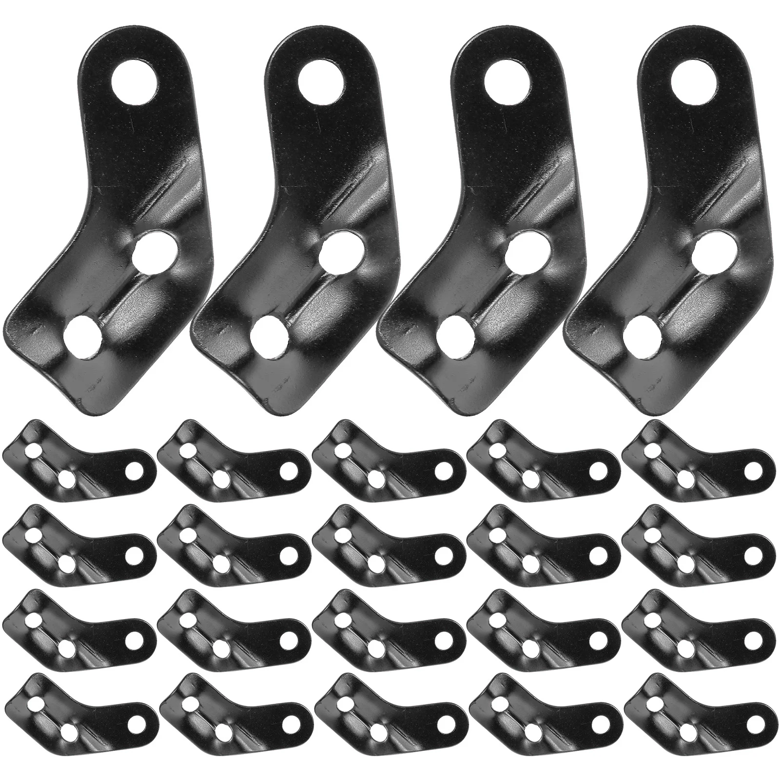 

26pcs Tightener Buckle Anti Windproof Black Adjustable Camping Tent Accessories Camping Guyline Cord Accessories Tent