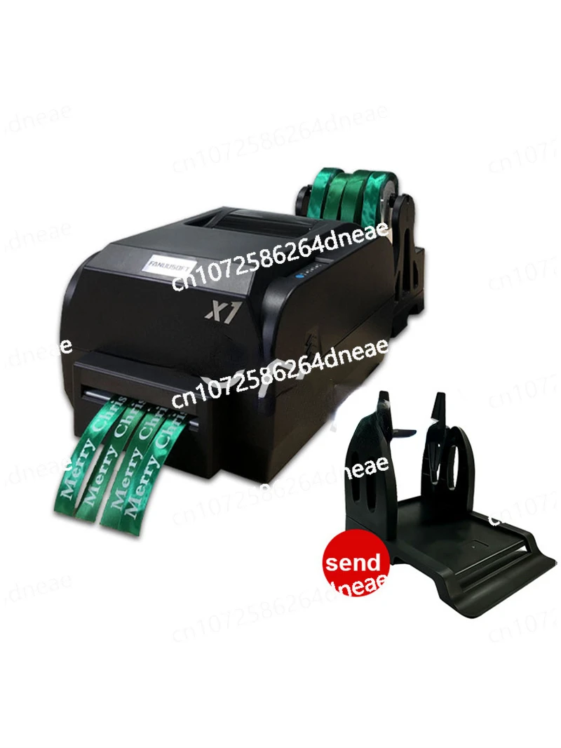 Electric Satin Ribbon Printer Suitable for Weddings/Celebrations/Flower Shop Gifts Silk Fabric Barcode Machine High-Quality