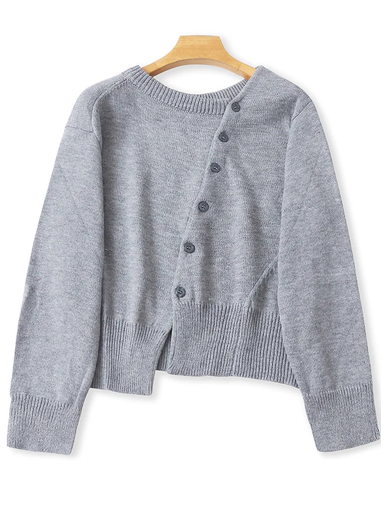 

Женский вязаный длинный светящийся круглый свитер Ne Lazy Sle, асимметричный дизайн, весна-осень, Новое поступление, свободная верхняя одежда