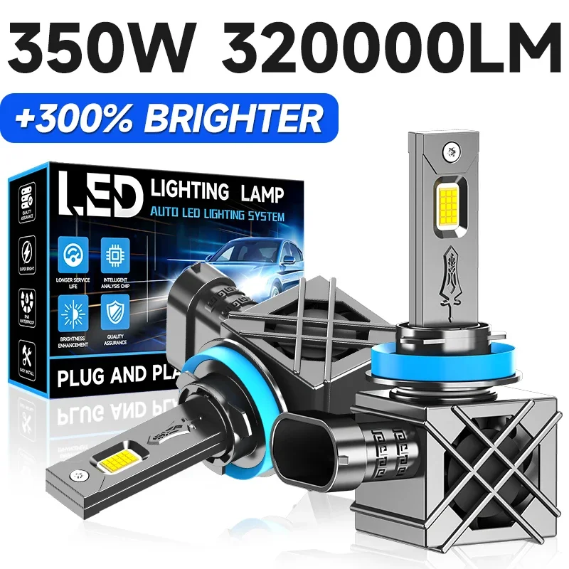 2Pcs H11 320000LM L…