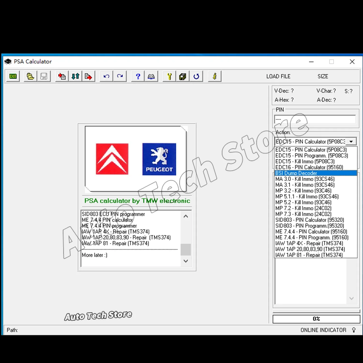 لآلة حاسبة PSA V16.04.07 برنامج لآلة حاسبة PSA PIN محرك PSA ECU ENCODE 3 في 1 برنامج لسيتروين لبيجو #4