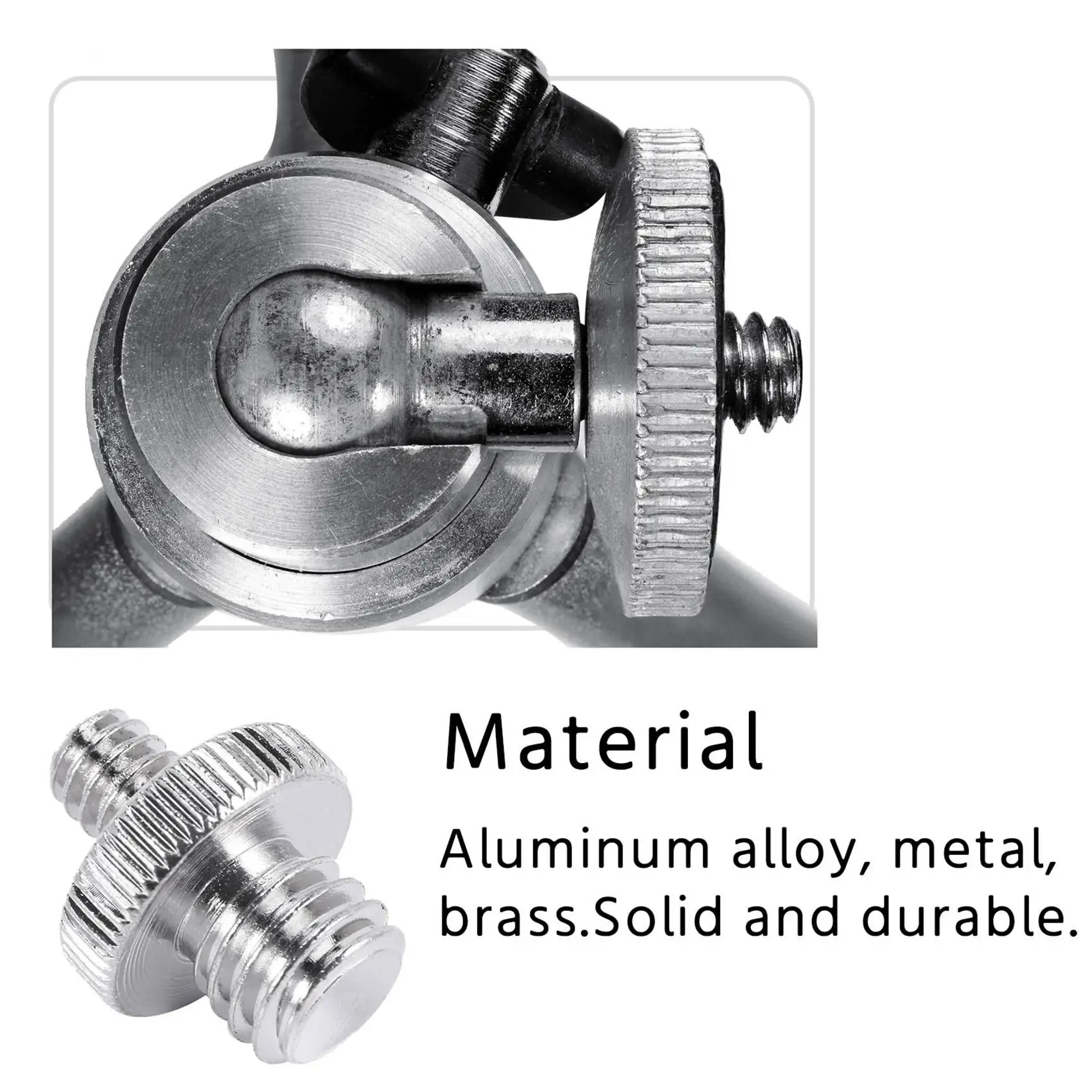 Lot de 22 adaptateurs de vis de caméra, 1/4 à 1/4 vis 1/4 à 3/8 adaptateur de vis de trépied convertisseur adaptateur de vis en laiton support de vis de broche