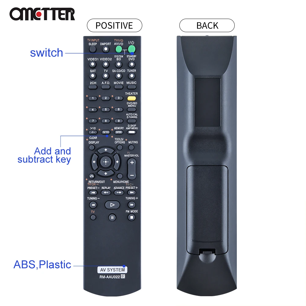 RM-AAU022 telecomando sostituito per SONY AV System TV RM-AAU020 STR-KS2300 STR-DG520 STR-DG520B STR-DG710